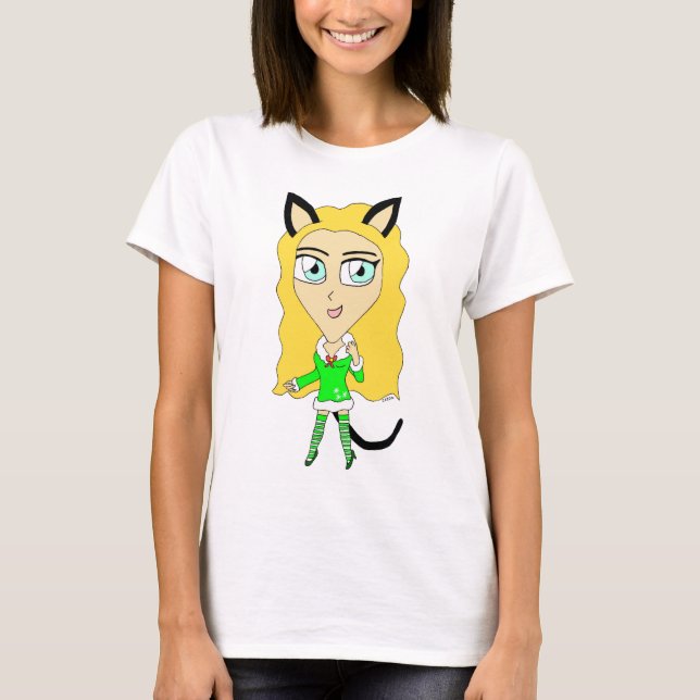Camiseta Chibi de Natal (Frente)