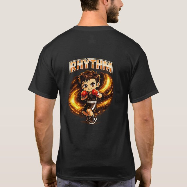 Camiseta Chibi Dojo Boxe Ritmo (Verso)