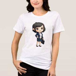 Camiseta chibi Estampado divertido Moda casual Art