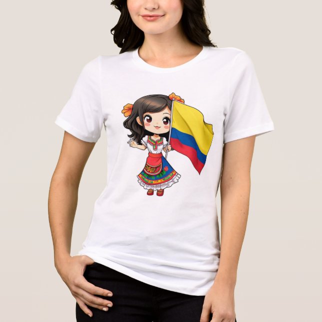 Camiseta chibi Estampado divertido Moda casual Art (Frente)
