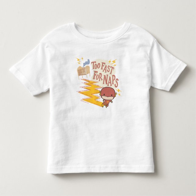 Camiseta Chibi Flash | Rápido Demasiado Para Soneca (Frente)