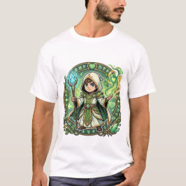 Camiseta Chibi Healer Cleric Way of the Healer Kanji
