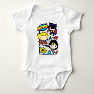 Camiseta Chibi Heroes Dançando