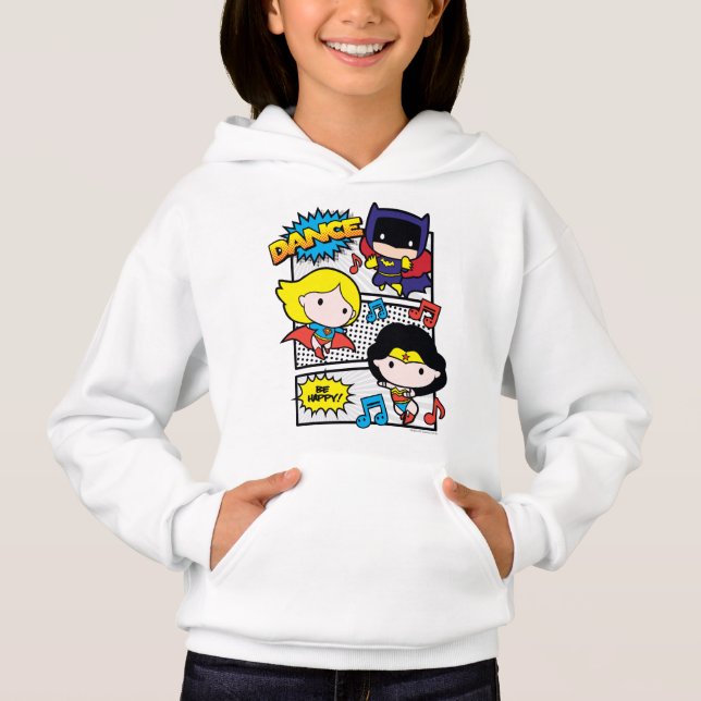 Camiseta Chibi Heroes Dançando (Frente)