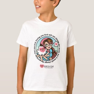 Camiseta Chibi Jen & Magical Bird Cody the Lovebird