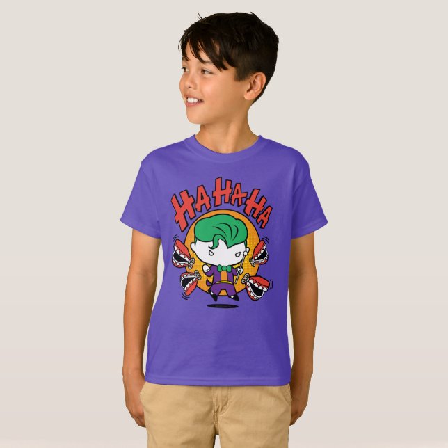 Camiseta Chibi Joker Com Dentes De Brinquedo (Frente Completa)