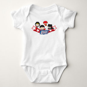 Camiseta Chibi Justice League of America Stars