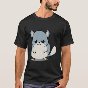 Camiseta Chibi Kawaii Chinchilla Animal Rodent Selvagem