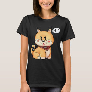 Camiseta Chibi Kawaii Shiba Inu Dog Diga Oi
