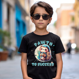 Camiseta Chibi Kawaii Sloth Name Ano escolar nas costas