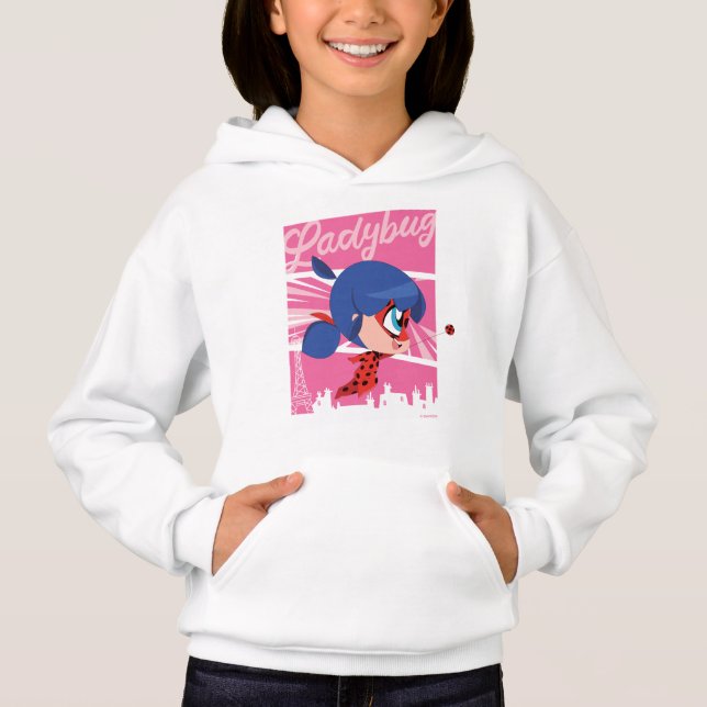 Camiseta Chibi Ladybug em Paris (Frente)