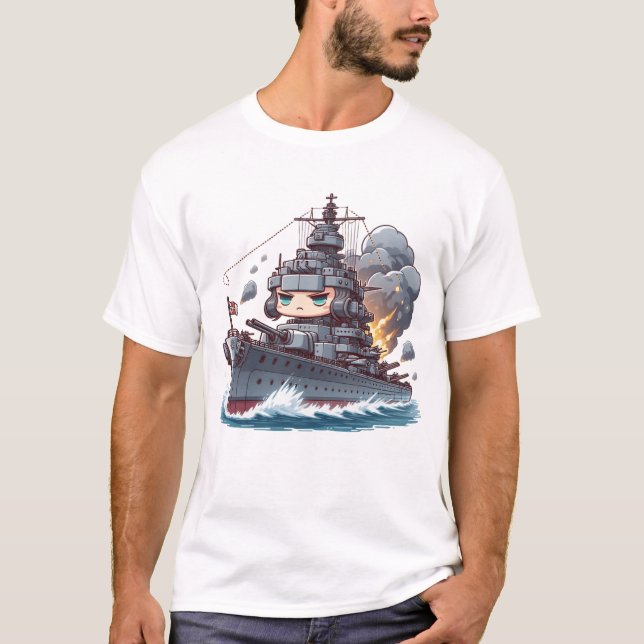 Camiseta Chibi Mighty Tirpitz (Frente)