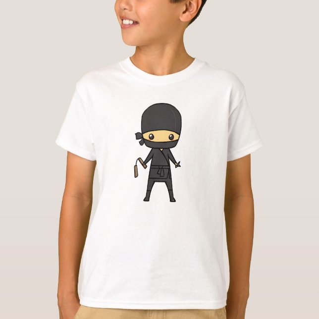 Camiseta Chibi Ninja (miúdo) (Frente)
