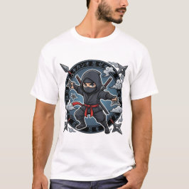 Camiseta Chibi Ninja Shinobi Way of the Ninja Kanji
