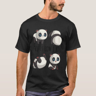 Camiseta Chibi Panda Por Pequeno Urso Panda