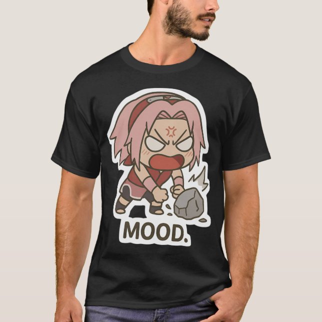 Camiseta Chibi Sakura Angry Punch Pose (Modo Inner Sakura) (Frente)