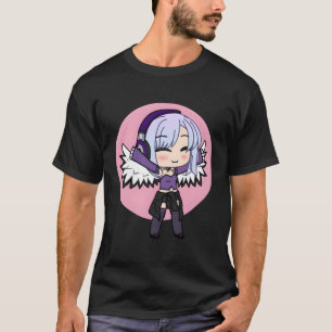 Camiseta Chibi Style Kawaii Anime Com Asas
