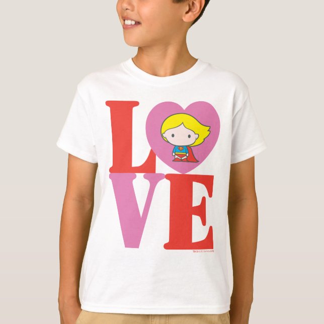 Camiseta Chibi Supergirl LOVE (Frente)