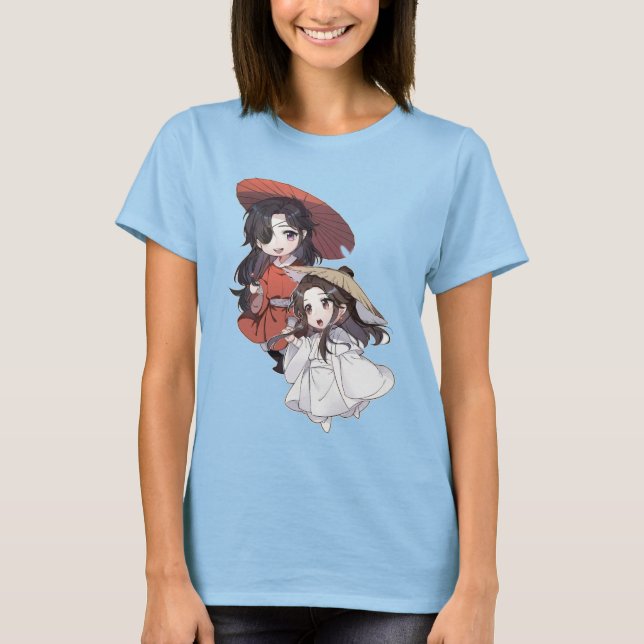 Camiseta Chibi Xie Lian & Hua Cheng -  (Frente)