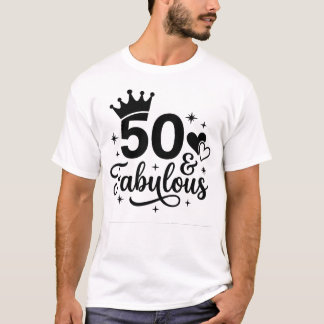 Camiseta Chic 50 e Fabuloso de Aniversário