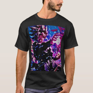 Camiseta "Chic Anime Impressão Tee: Vibrant Art Edition"