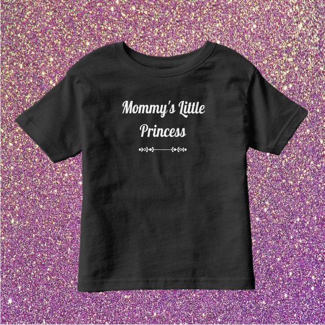 Camiseta Chic Black and White Mamãe Princess Little (Criador carregado)