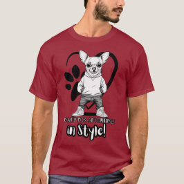 Camiseta Chic Chihuahua da rua: Tiny Trendsetter