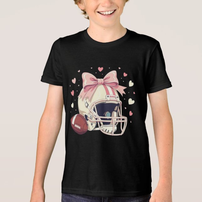Camiseta Chic cozy touchdown champ coquette  (Frente)