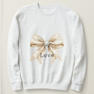 Camiseta Chic Cream Silver Glam Arco Love