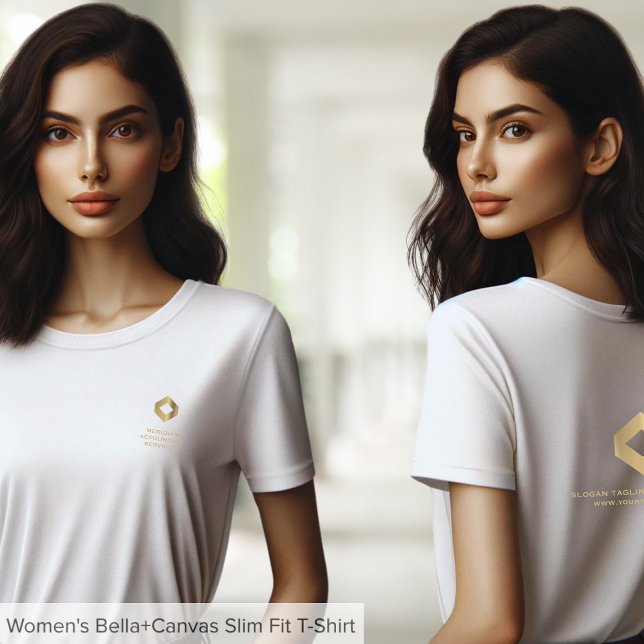 Camiseta Chic Customizable Business Logo Tee (Criador carregado)