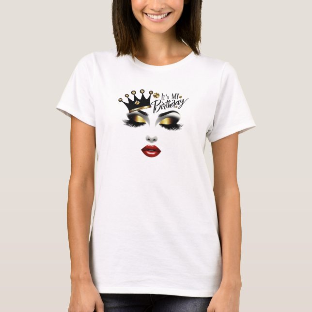 Camiseta Chic É a minha coroa de ouro. (Frente)