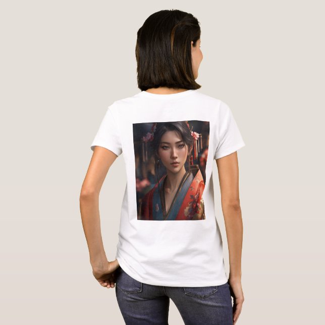 Camiseta "Chic Haven: O Seu Destino De Moda Final" (Parte Traseira Completa)