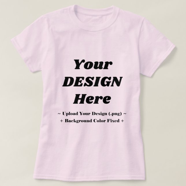 Camiseta Chic Pale Pink Tee for a Light and Graceful Statem (Frente do Design)