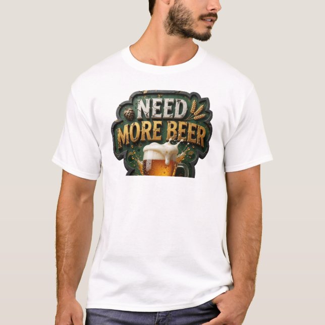 Camiseta Chic PRECISO MAIS CERVEJA Design (Frente)
