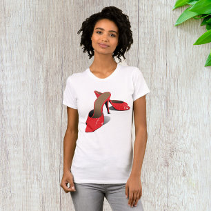Camiseta Chic Red High Heels Glamororto Stiletto Fashion