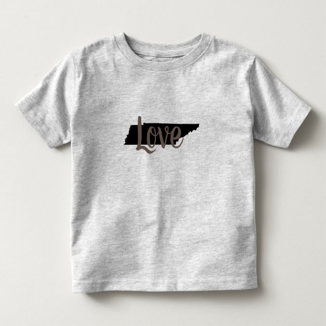 Camiseta chic rústico AMOR TENNESSEE em letra cursiva | (Frente)