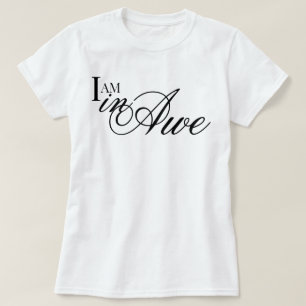 Camiseta Chic script EU ESTOU em Admiracão estética afirmaç