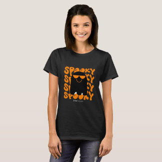 Camiseta Chic & Spooky: Camisa-T feminina do Halloween