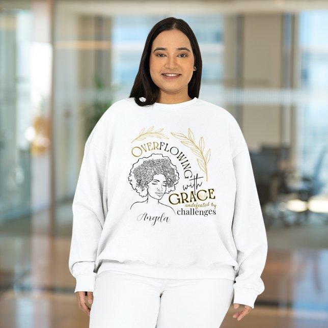 Camiseta Chic transbordando com Grace Blooming Floral Hair (Criador carregado)