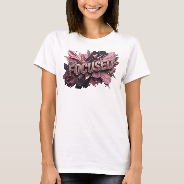 Camiseta Chic Vermelha FOCADA Statement (Frente)