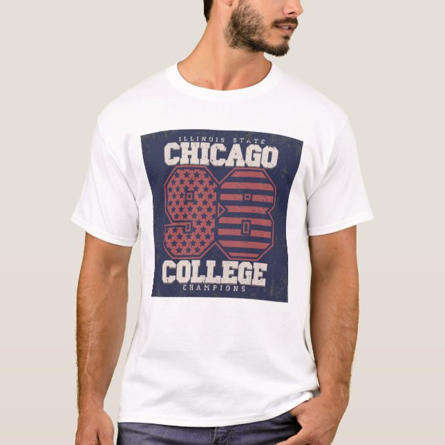 Camiseta Chicago 98 College Champions (Frente)