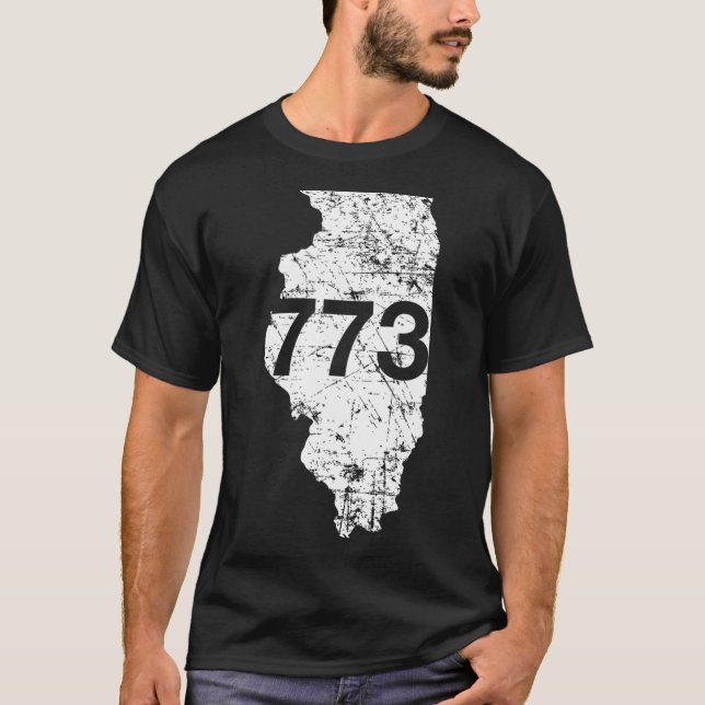 Camiseta Chicago Area Code 773 (Frente)