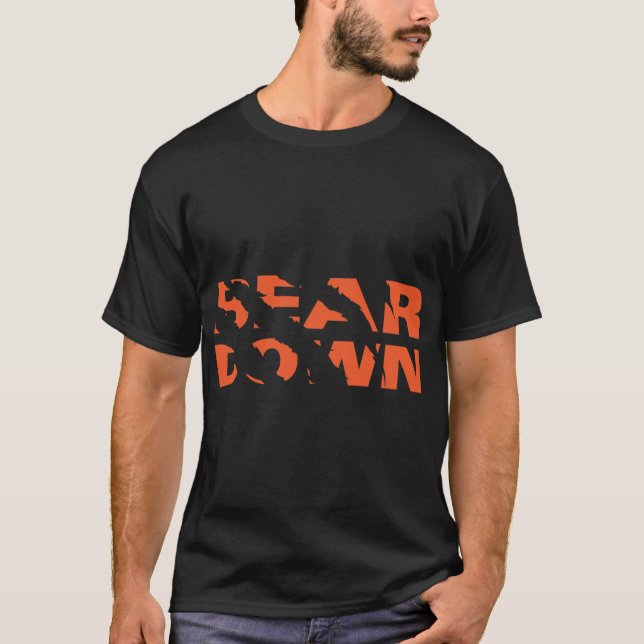 Camiseta Chicago Bears - Bear Down - Rasgar com Garra (Frente)
