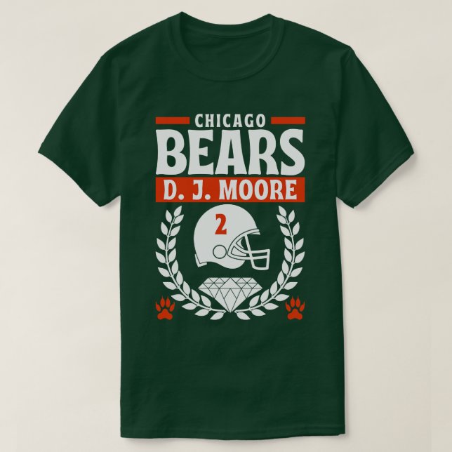 Camiseta Chicago Bears D J Moore 2 Edition (Frente do Design)