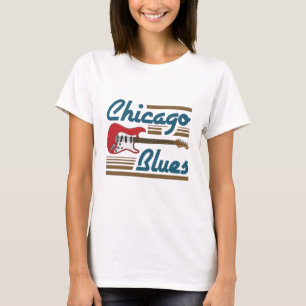 Camiseta Chicago Blues Musical Guitar