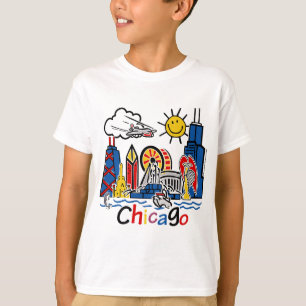 Camiseta Chicago caçoa a skyline