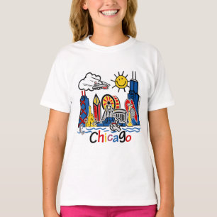 Camiseta Chicago caçoa a skyline