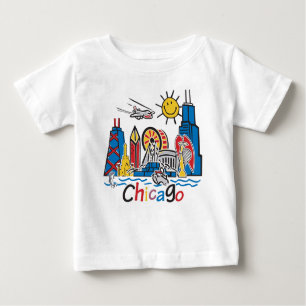 Camiseta Chicago caçoa a skyline