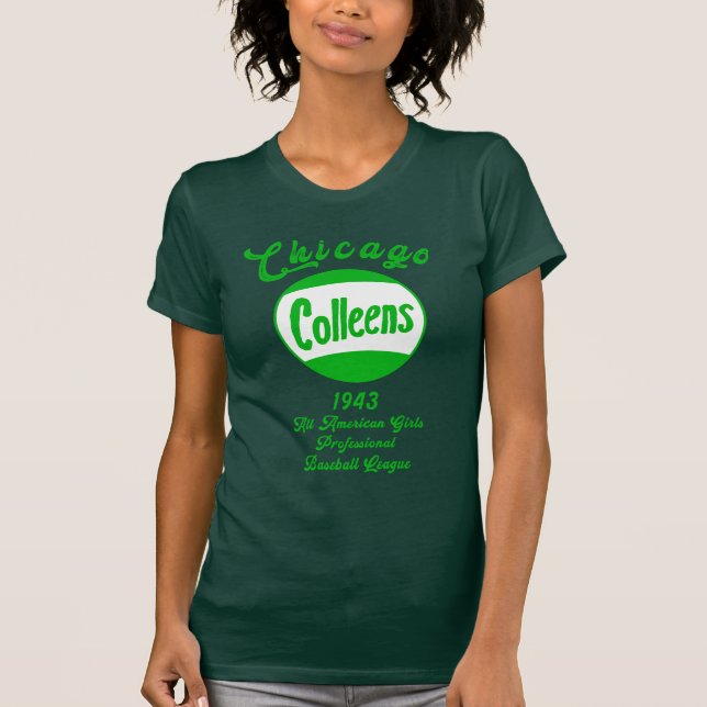 Camiseta Chicago Colleens AAGPB ⚾ História do Baseball em 1 (Frente)