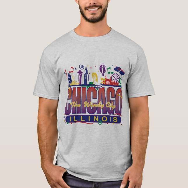 Camiseta Chicago Confetti (Frente)